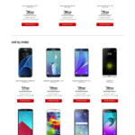 A screen shot of the desktop version of the Straight Talk Leasing site